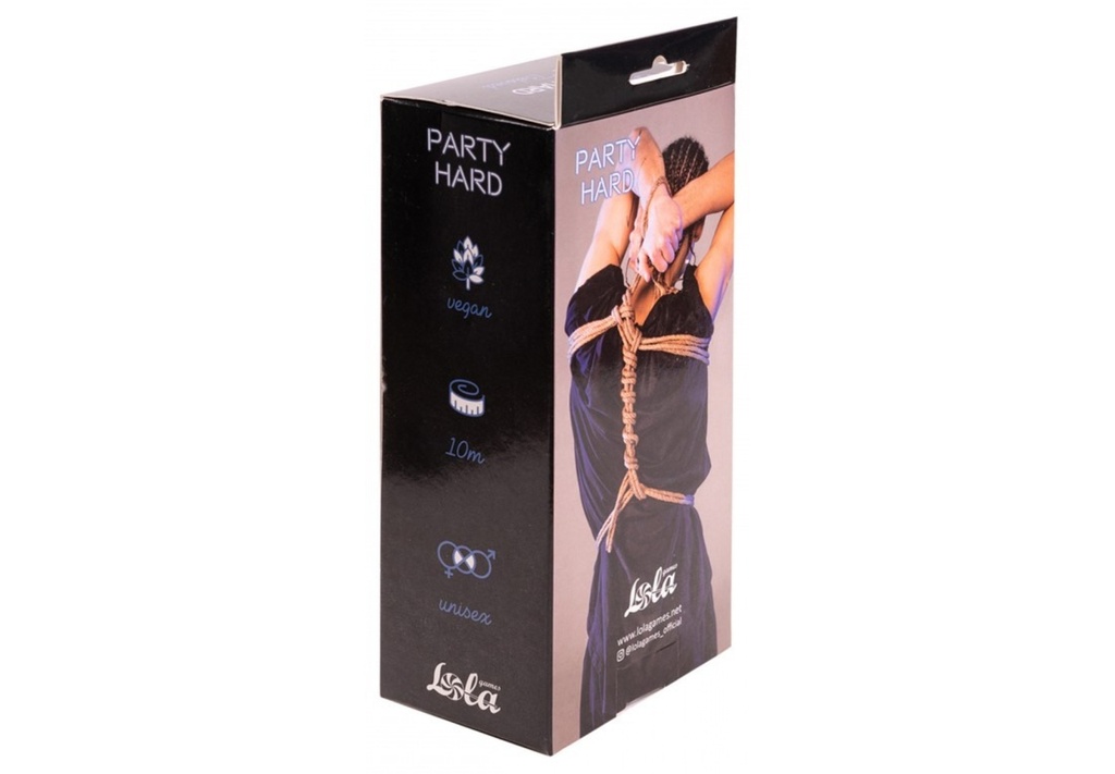 Въже за бондаж Party Hard лен 10 метра