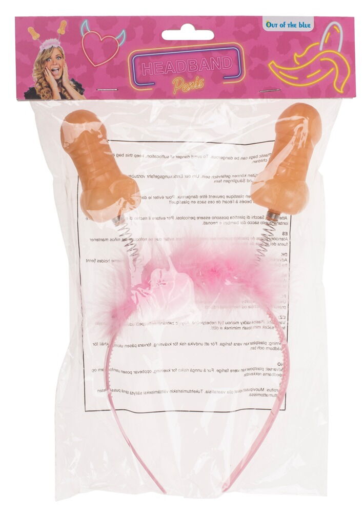 Headband with penises