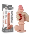 LoveToy - Dildo with sliding skin 8” / 20 cm