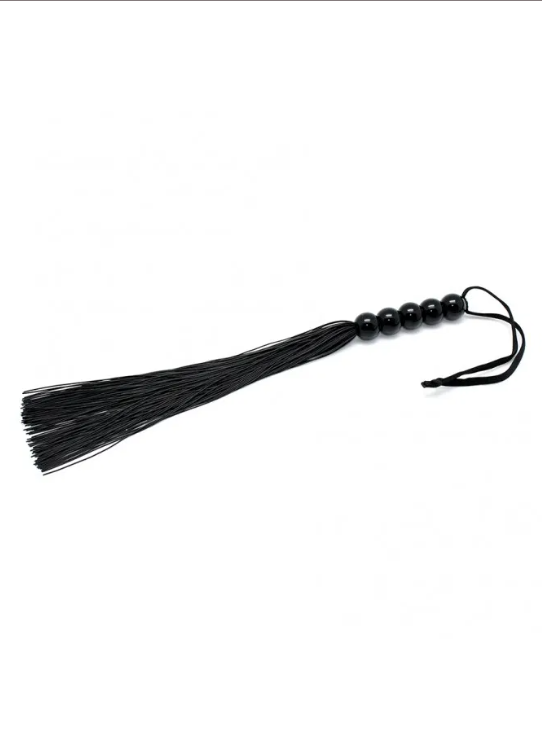 Whip with silicone fringes (Black)