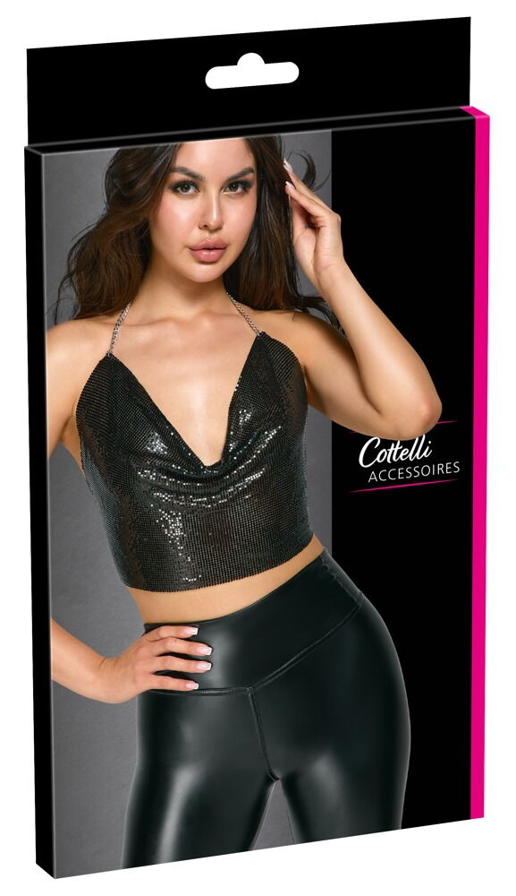 Black metallic top Cottelli