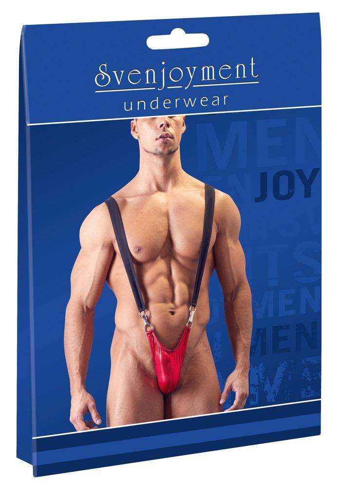 Men's mini bodysuit S/M red