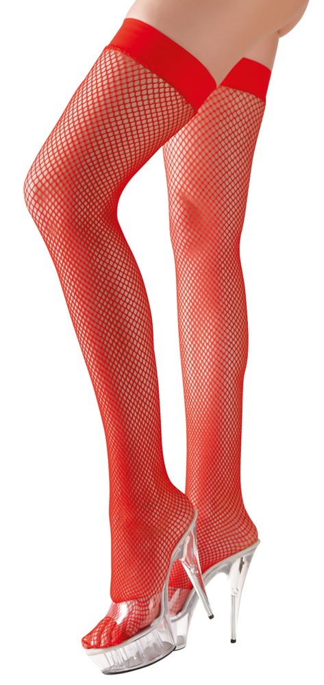 Red S mesh hold stockings