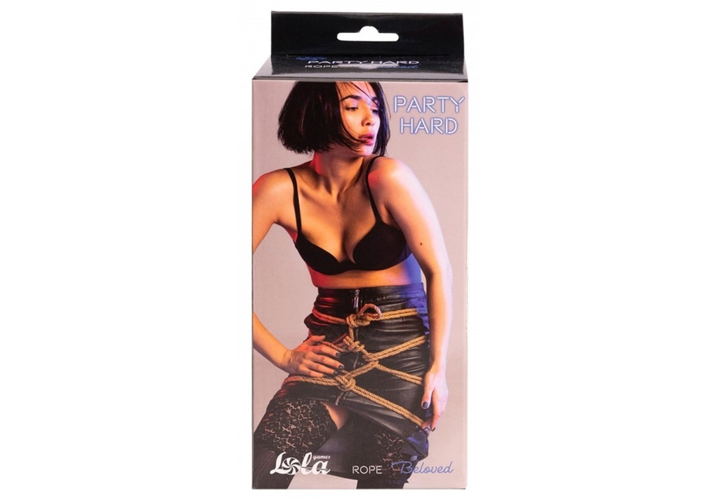Въже за бондаж Party Hard лен 10 метра