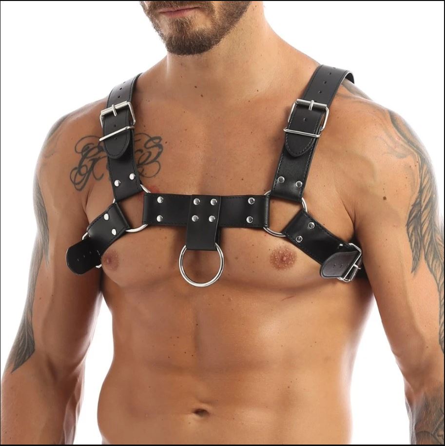 Мъжки кожен колан ( Harness )