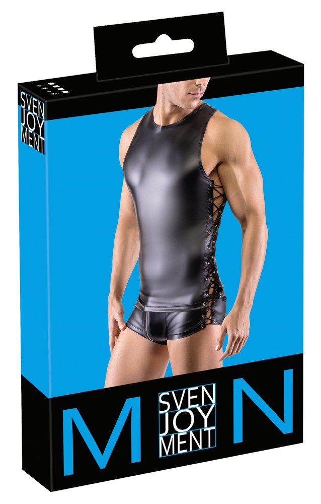 Men's T-shirt L - artificial leather