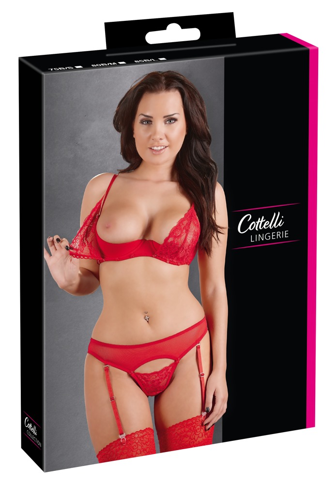 Two-piece set, detachable - red 85B/L