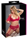 Set with opening bra 2XL red