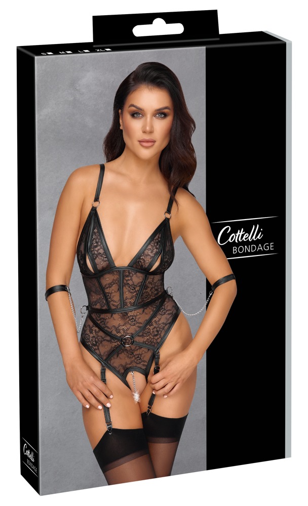 Lace bodysuit Cotteli Bondage XL
