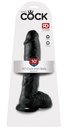Black dildo 10'' with suction cup