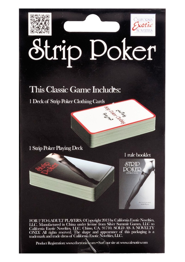 Playing cards "Strip Poker"