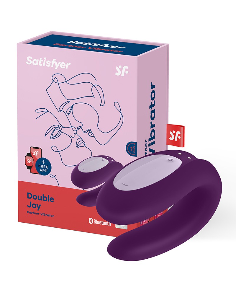 Vibrator for couples Double Joy purple
