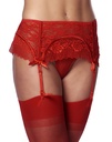 GARTER SET, THONG AND STOCKINGS M/L - RED