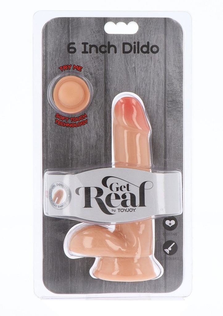 Dildo 6" Get Real - cyber skin