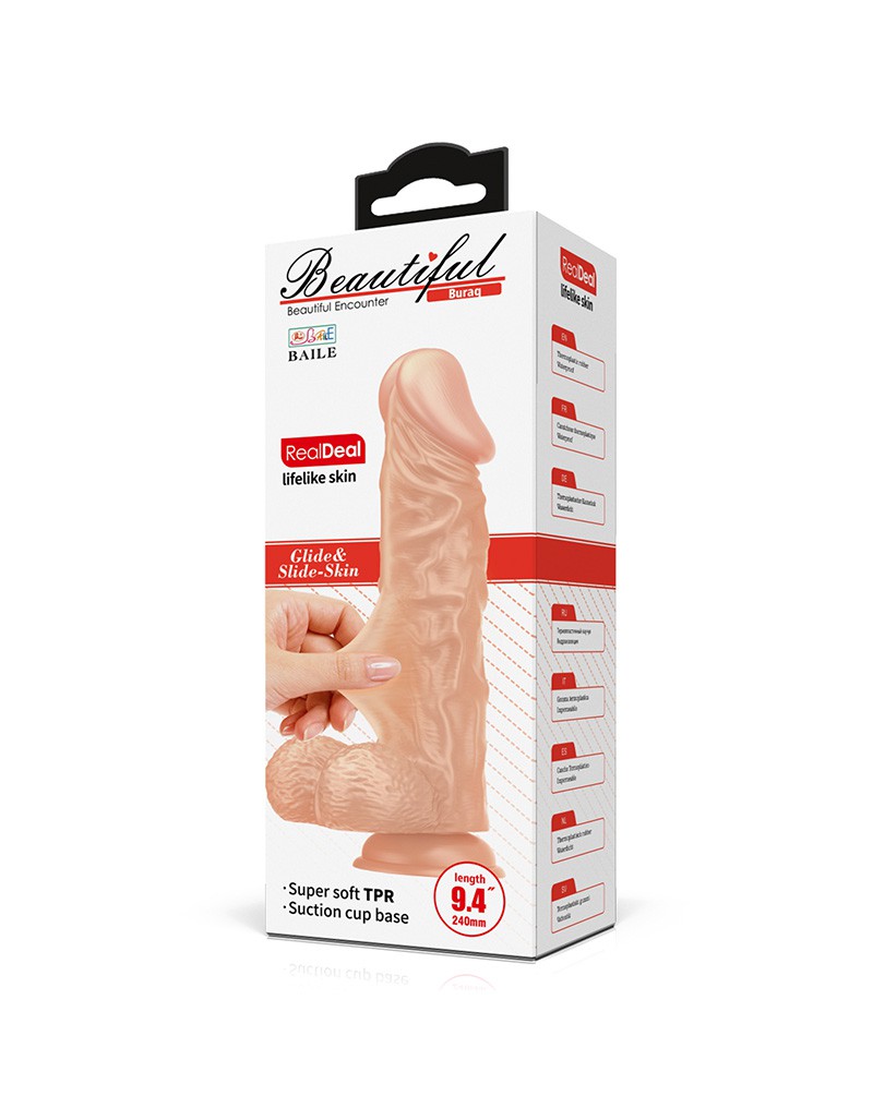 Realistic dildo Buraq 24 cm