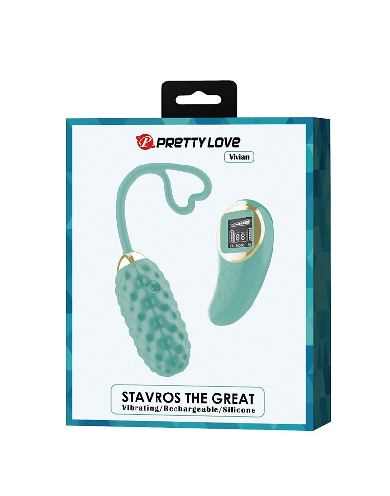 Vibrating egg with remote Vivian mint