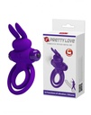 Vibrating penis ring with clitoral stimulator "Pretty Love"