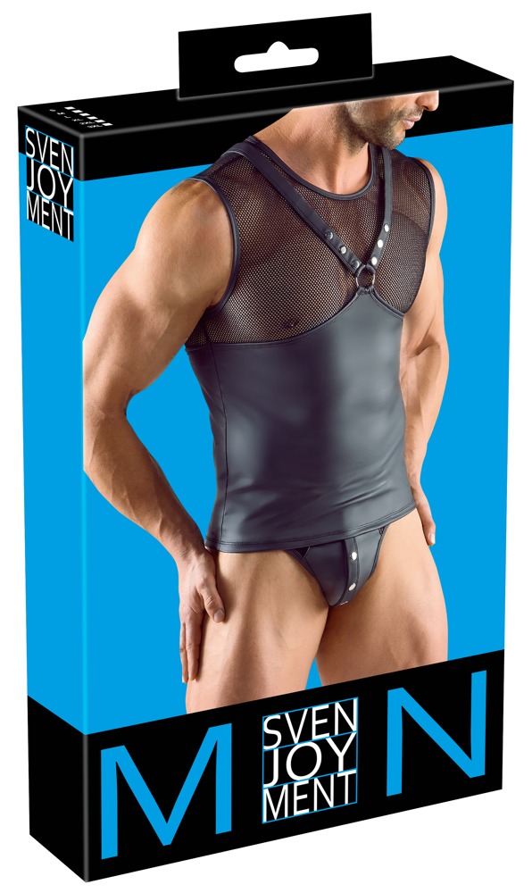 Sleeveless t-shirt with chest straps L/XL