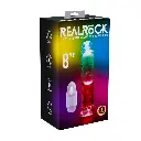 LED светещ прозрачен вибратор REALROCK 8"/20cm
