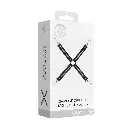 Кръстачка за белезници с диаманти черна