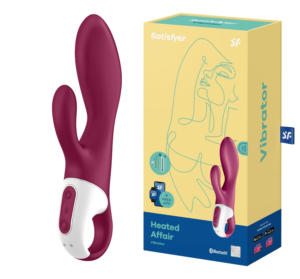 Heating Vibrator with Clitoral Stimulator