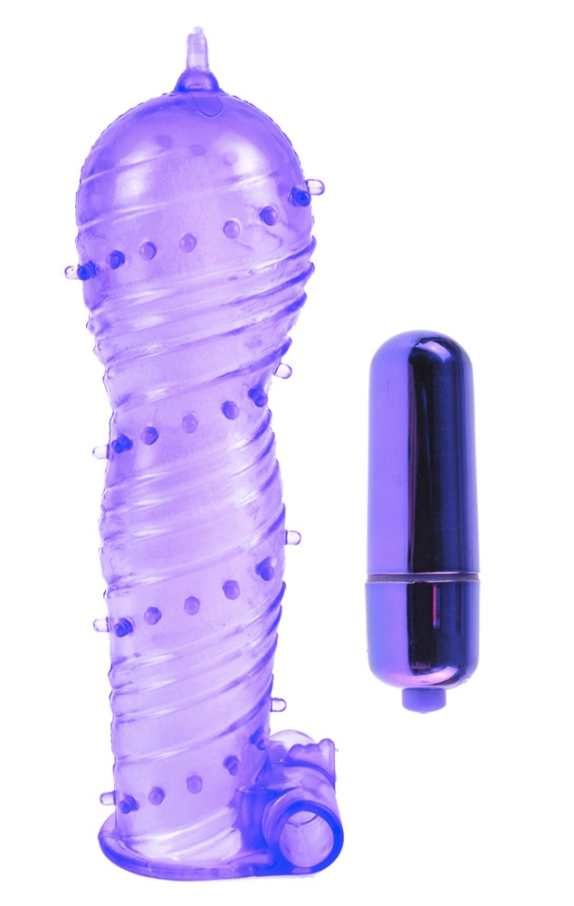 Пенис Ръкав Classix Textured Sleeve & Bullet Purple