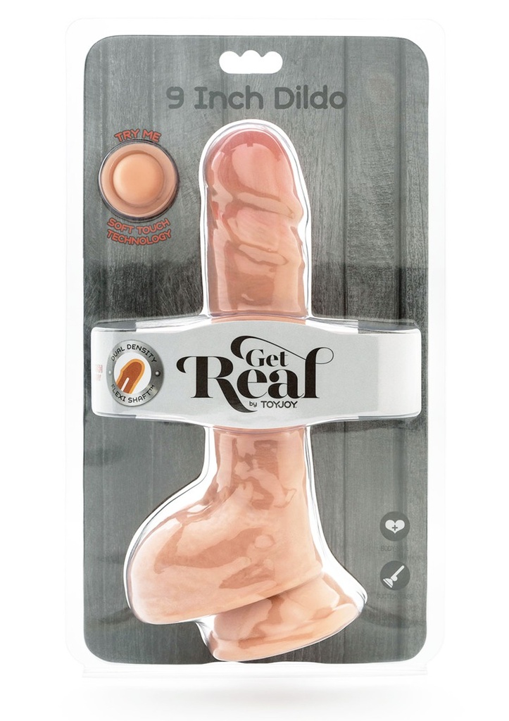 Dildo 9" Get Real - cyber skin