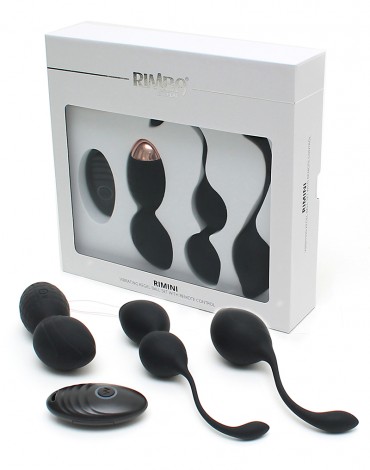 Vibrating kegel ball set + remote control RIMBA