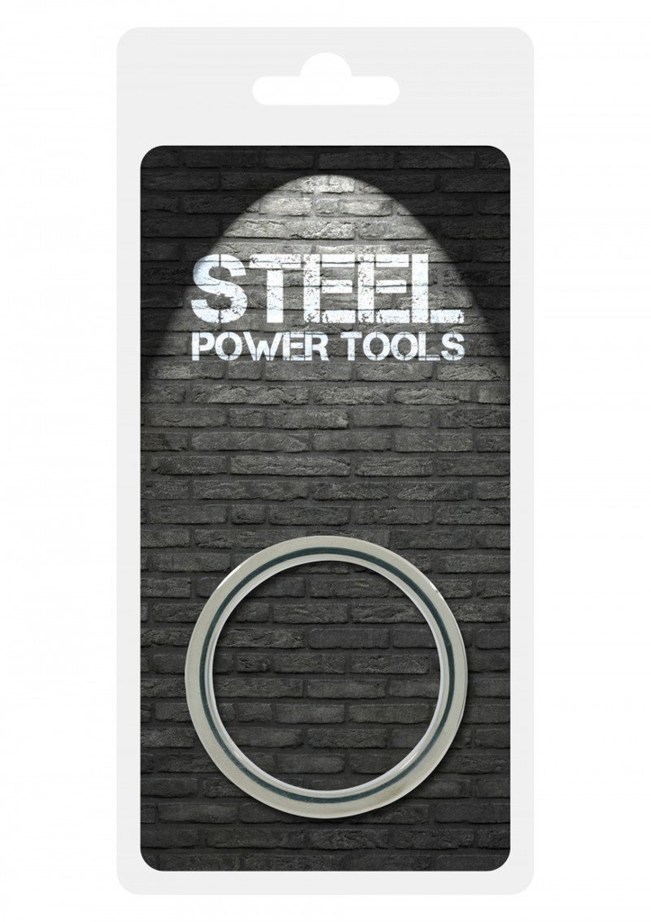 Пенис ринг 50мм стоманен, оребрен, тежък