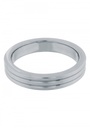 Penis Ring 45mm Steel, Ribbed, Heavy