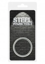 Penis Ring 40mm Steel, Ribbed, Heavy