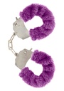 Purple fluffy handcuffs