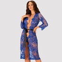 Дантелен халат в тюркоазено