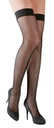 Black M mesh hold stockings