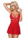 Комплект Babydoll 2 части червен L/XL