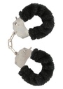 Black fluffy handcuffs